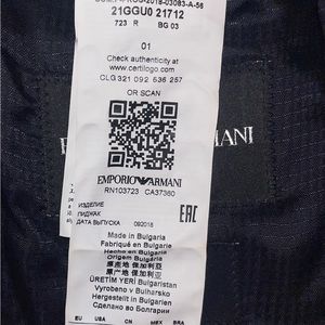 Men’s size 56 sports coat Emporio Armani blue